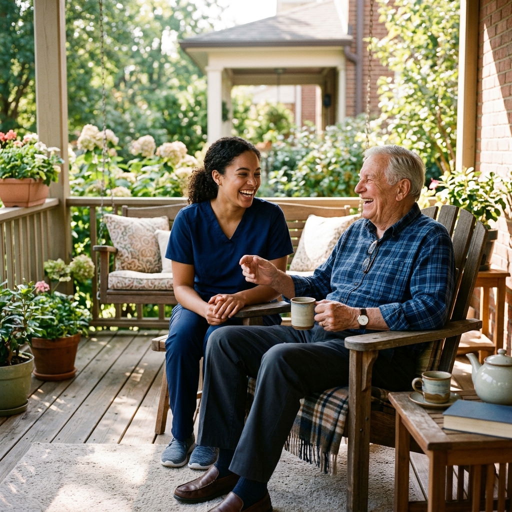 Nurse with senior