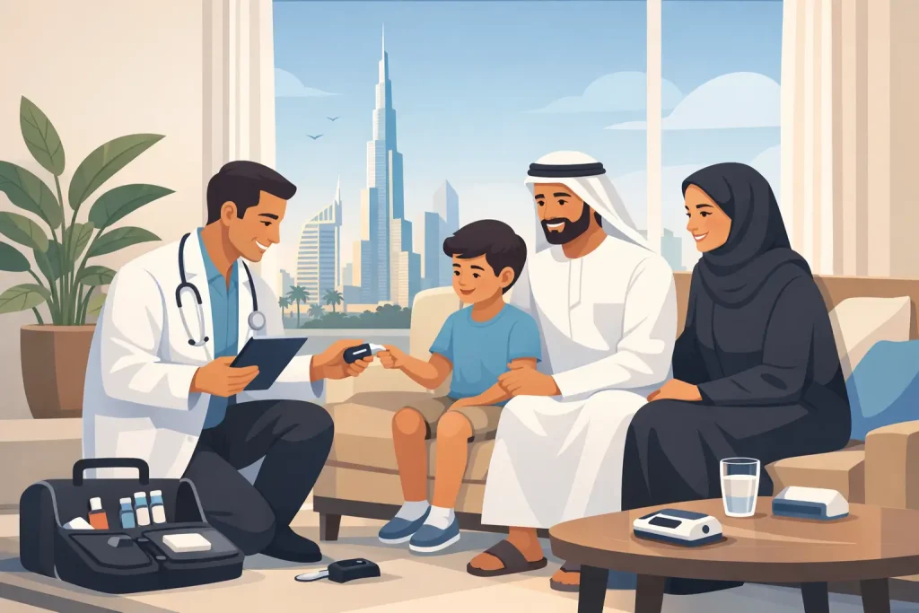 Mobile Diagnostics for Dubai Families at Home