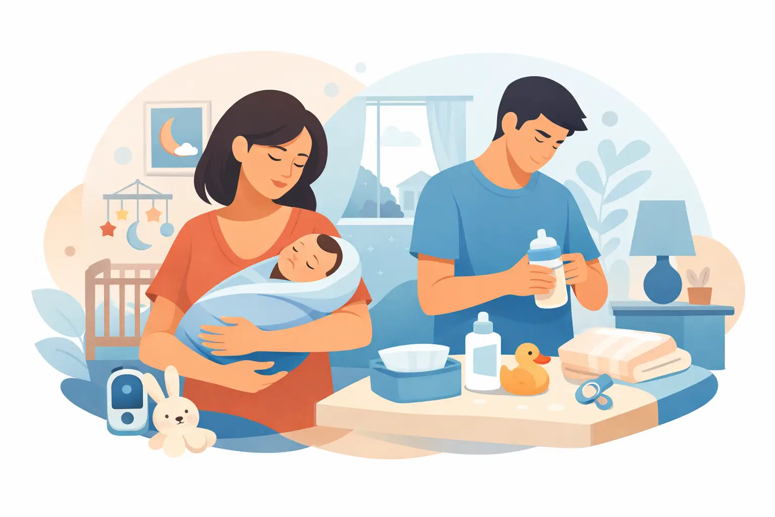 Newborn Care at Home for the First Weeks