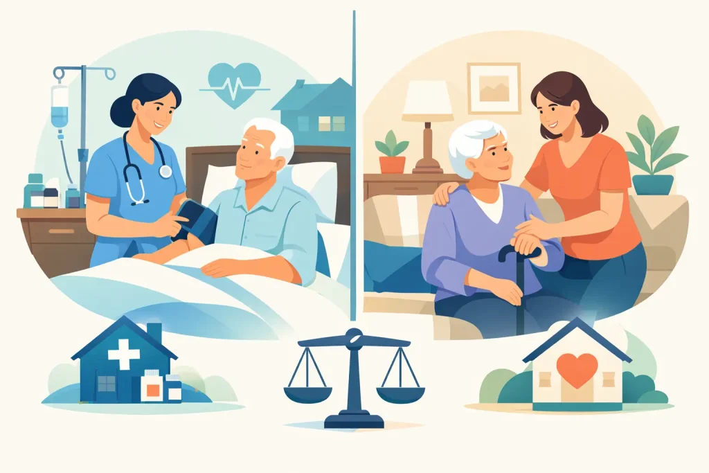 Home Nursing Versus Caregiver: Which Fits?