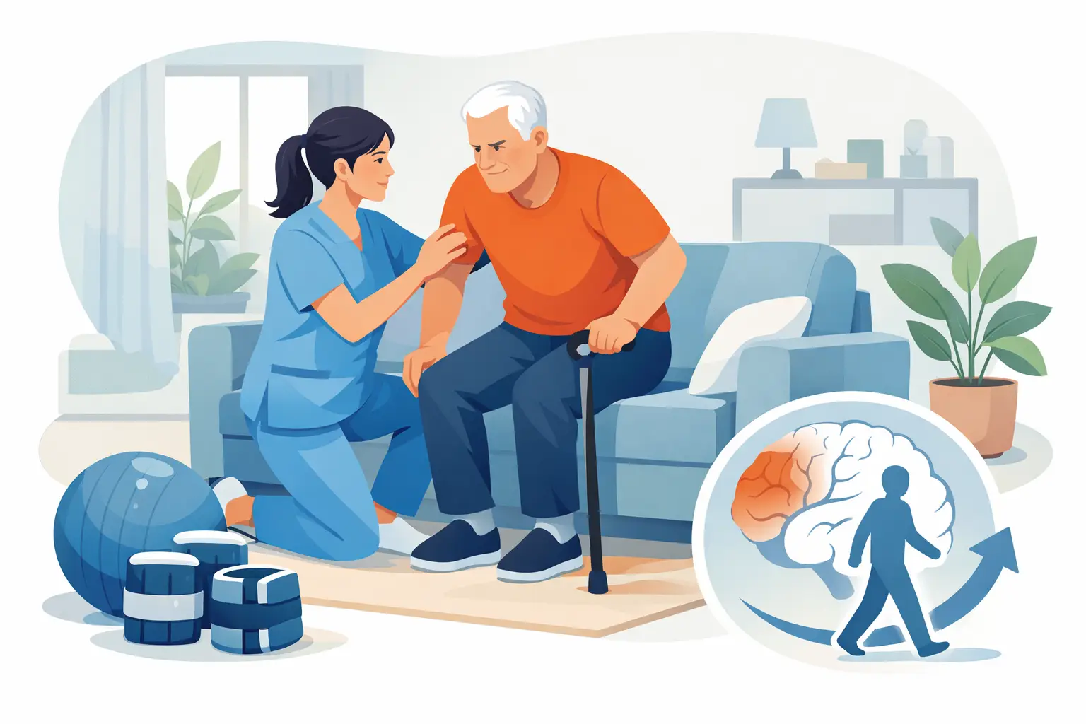Home Physiotherapy After Stroke Starts Safely