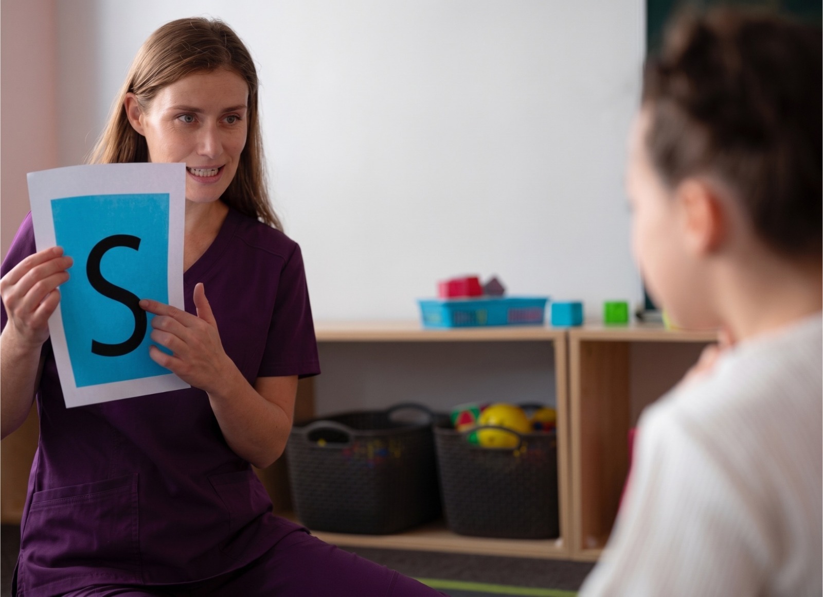 Therapist with child at home 3