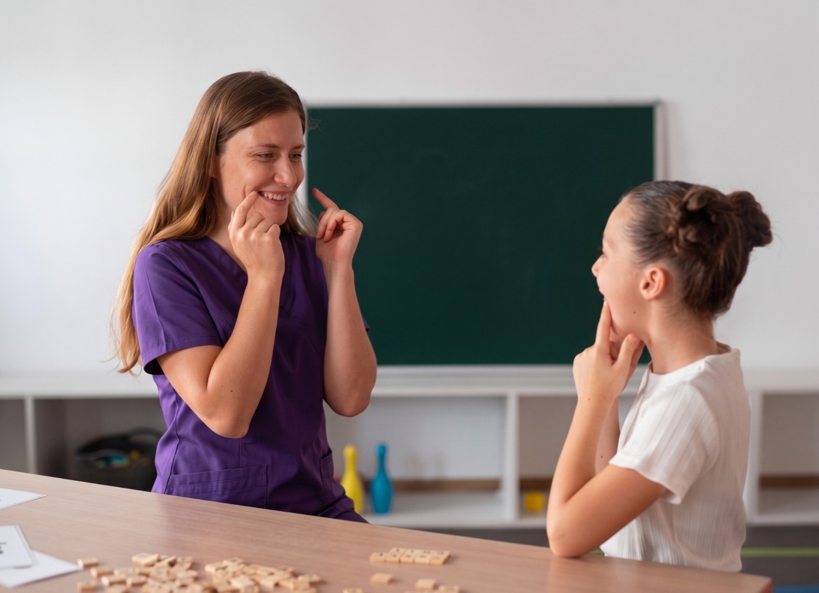 Therapist with child at home 1