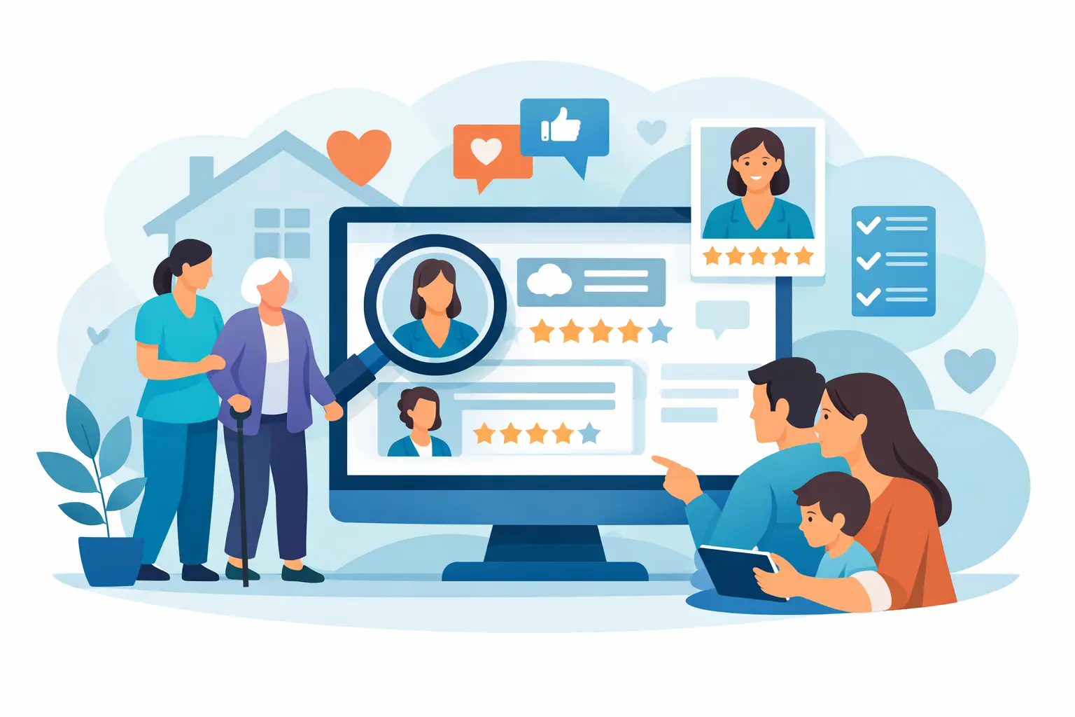 How Homecare Provider Reviews Help Families Choose