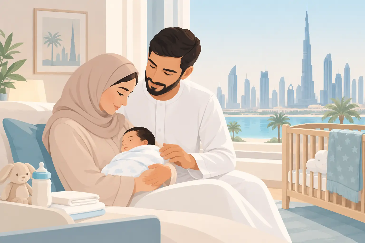 A Guide to Newborn Home Care for Dubai Parents