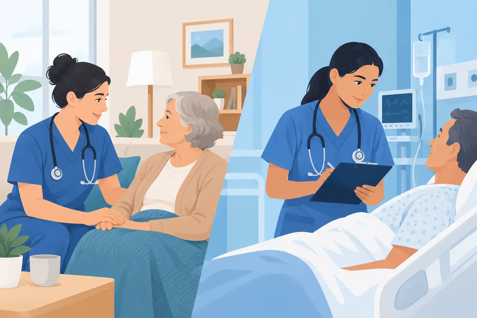 Home Nurse vs Hospital Nurse: Which Is Right?