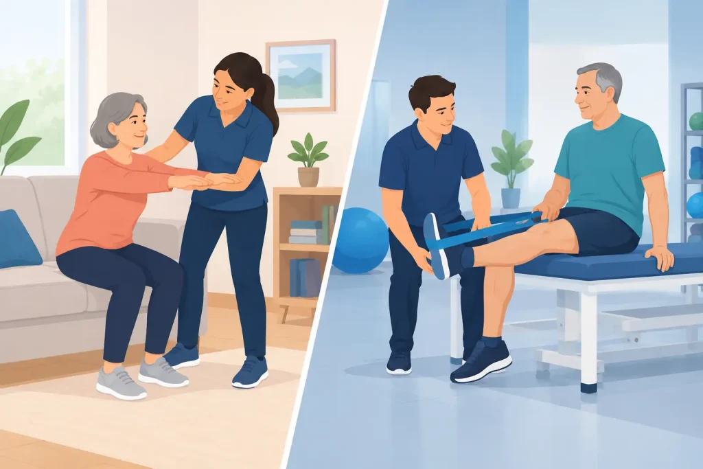 Home Rehabilitation Versus Outpatient Therapy